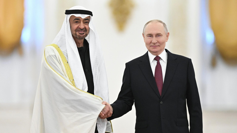 Партнерство России и ОАЭ динамично развивается, заявил Путин