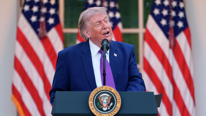 Трамп выложил изображение, на котором он запечатлен на горе Рашмор