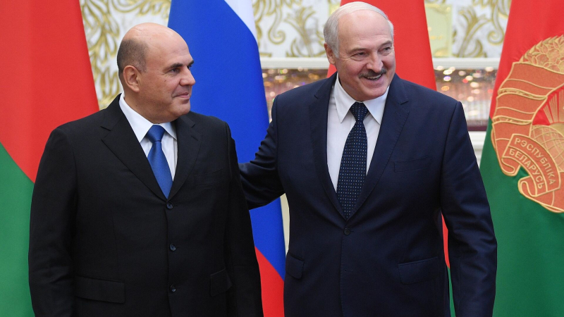 Мишустин участвовал во встрече Путина с Лукашенко