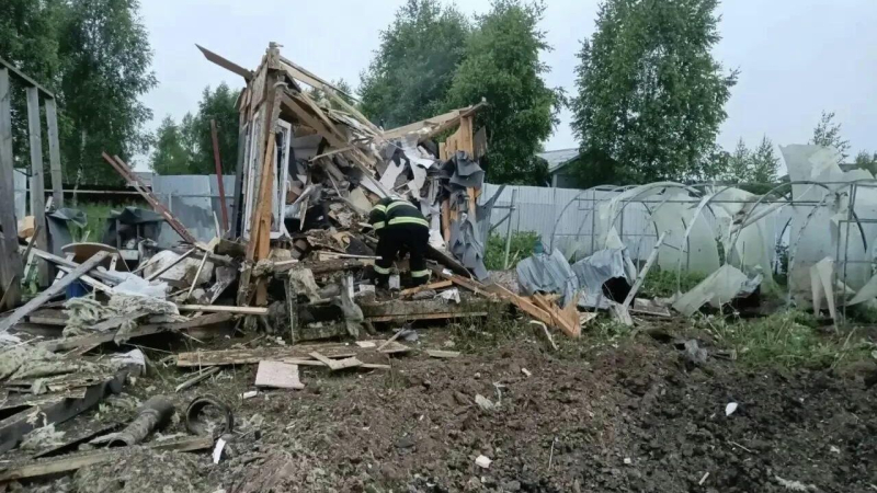 В Подмосковье после атаки БПЛА повреждения получили несколько дачных домов