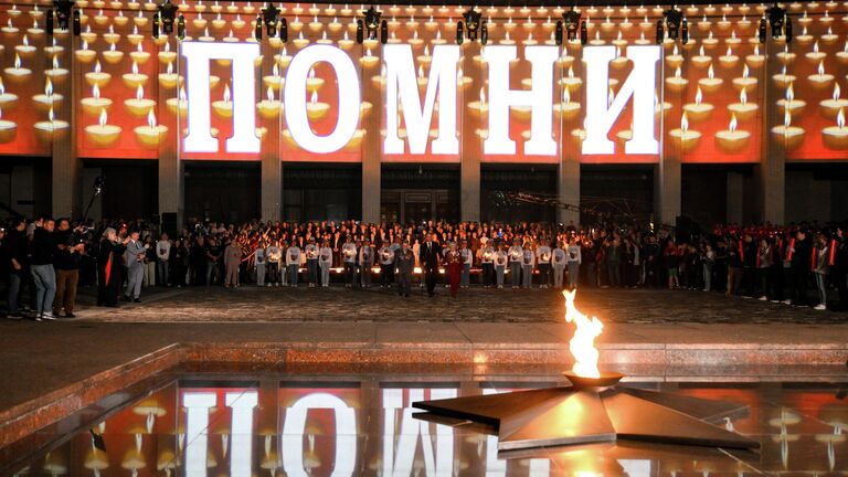 В России почтили память погибших в Великой Отечественной минутой молчания