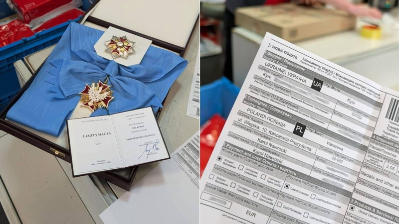 Зеленский показал, что сделал с отобранным у него польским орденом