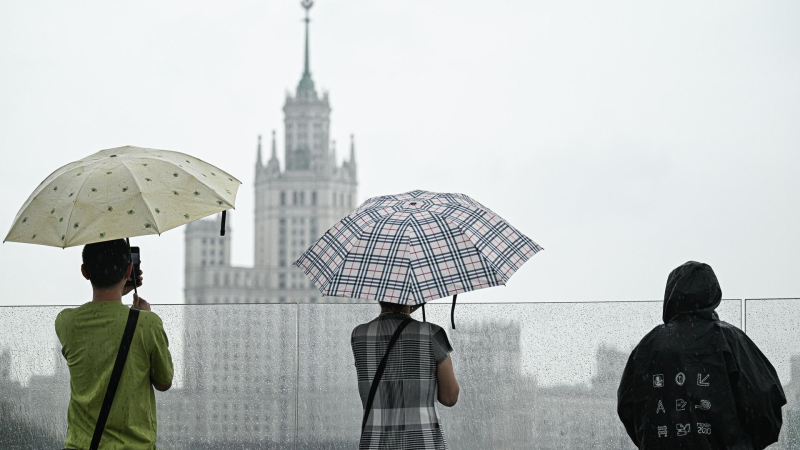 Москвичей предупредили о сильном ливне