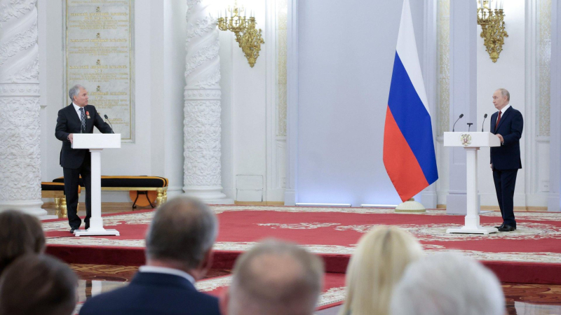 Володин заявил, что депутаты Госдумы постоянно ощущают поддержку Путина