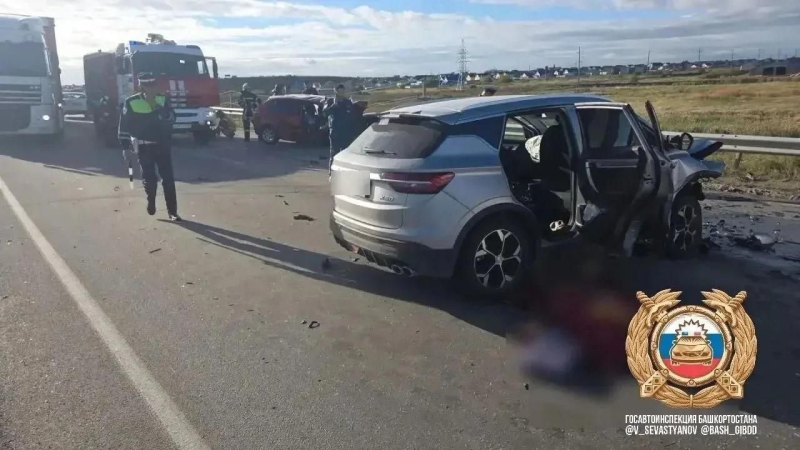 В Башкирии два человека погибли при лобовом столкновении автомобилей