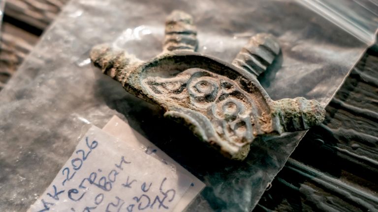 В Крыму при раскопках церкви обнаружена нетипичная алтарная мозаика