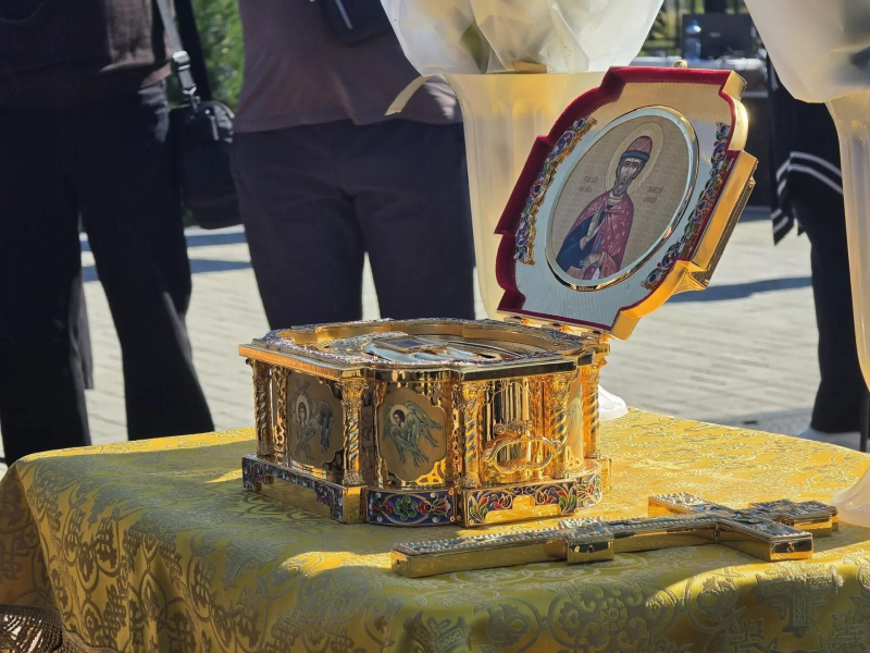 Мощи Дмитрия Донского привезли на курган Саур-Могилу