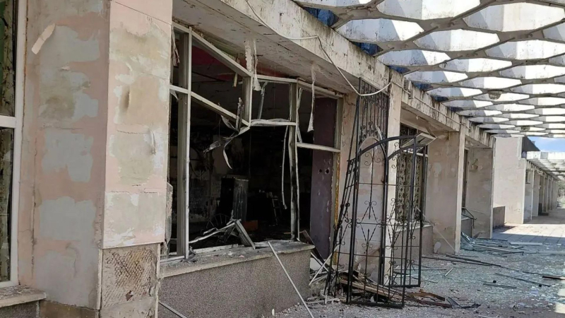 В Энергодаре кафе пострадало при атаках беспилотников ВСУ