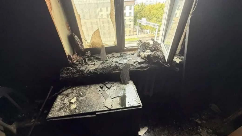 В Москве при пожаре в жилом доме погибла женщина